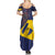 Barbados Independence Day Summer Maxi Dress National Flag Design - Wonder Print Shop