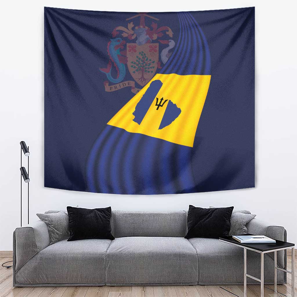 Barbados Independence Day Tapestry National Flag Design