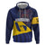 Barbados Independence Day Zip Hoodie National Flag Design - Wonder Print Shop