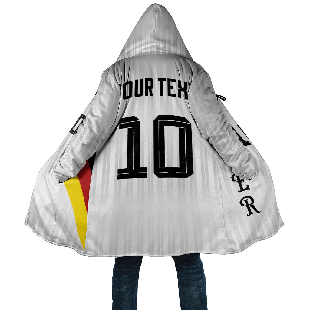 German Football Custom Cloak Retro Geometric Flag Stripe Heritage Shield Design