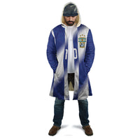 Argentinian Football Custom Cloak Fileteado Art Style Albiceleste Vertical Stripe