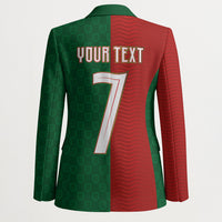 Portuguese Football Custom Blazer Wave Pattern Heritage Crest