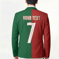 Portuguese Football Custom Blazer Wave Pattern Heritage Crest