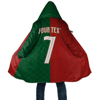 Portuguese Football Custom Cloak Wave Pattern Heritage Crest