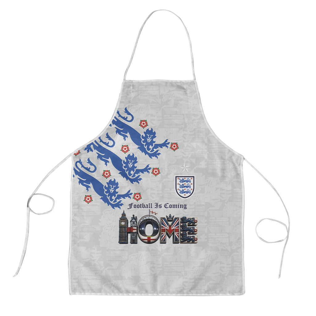 England National Football Apron Football is Coming Home Typography Sporty Style