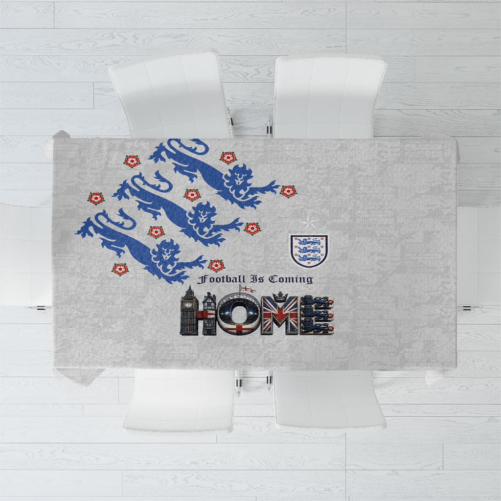 England National Football Tablecloth Football is Coming Home Typography Sporty Style