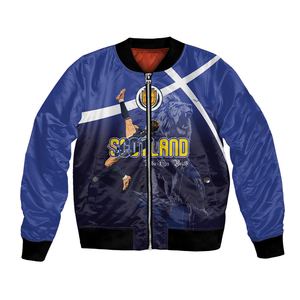 Custom Scotland National Football Bomber Jacket Volley to the North America 2026