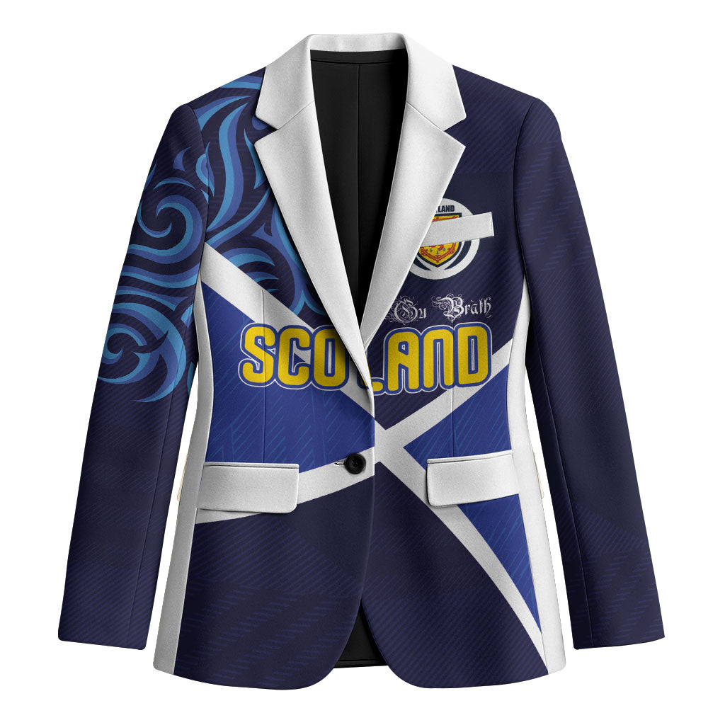 Custom Scotland National Football Blazer Lions with Flag Sporty Tartan Style