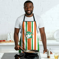 Cote d'Ivoire Apron The Elephants with African Pattern Stripes