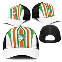 Côte d'Ivoire Baseball Net Cap The Elephants with African Pattern Stripes