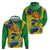 Brazil Independence Day Zip Hoodie Sete de Setembro and Golden Lion Tamarin - Wonder Print Shop