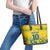 Custom Brazil Football Champion 2024 Leather Tote Bag