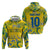 Custom Brazil Football Champion 2024 Zip Hoodie - Wonder Print Shop