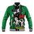 Nigeria Independence Day Baseball Jacket National Seal with Peace Dove African Pattern - Wonder Print Shop