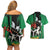 Nigeria Independence Day Couples Matching Off Shoulder Short Dress and Hawaiian Shirt National Seal with Peace Dove African Pattern - Wonder Print Shop