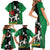 Nigeria Independence Day Family Matching Short Sleeve Bodycon Dress and Hawaiian Shirt National Seal with Peace Dove African Pattern - Wonder Print Shop