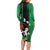 Nigeria Independence Day Long Sleeve Bodycon Dress National Seal with Peace Dove African Pattern - Wonder Print Shop