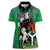 Nigeria Independence Day Women Polo Shirt National Seal with Peace Dove African Pattern - Wonder Print Shop