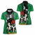 Nigeria Independence Day Women Polo Shirt National Seal with Peace Dove African Pattern - Wonder Print Shop