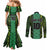 Custom Nigeria Football Champion 2024 Couples Matching Mermaid Dress and Long Sleeve Button Shirt