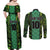 Custom Nigeria Football Champion 2024 Couples Matching Off Shoulder Maxi Dress and Long Sleeve Button Shirt - Wonder Print Shop