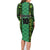 Custom Nigeria Football Champion 2024 Family Matching Long Sleeve Bodycon Dress and Hawaiian Shirt - Wonder Print Shop