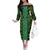 Custom Nigeria Football Champion 2024 Family Matching Off The Shoulder Long Sleeve Dress and Hawaiian Shirt - Wonder Print Shop