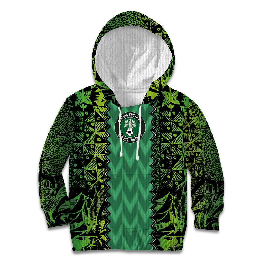 Custom Nigeria Football Champion 2024 Kid Hoodie - Wonder Print Shop