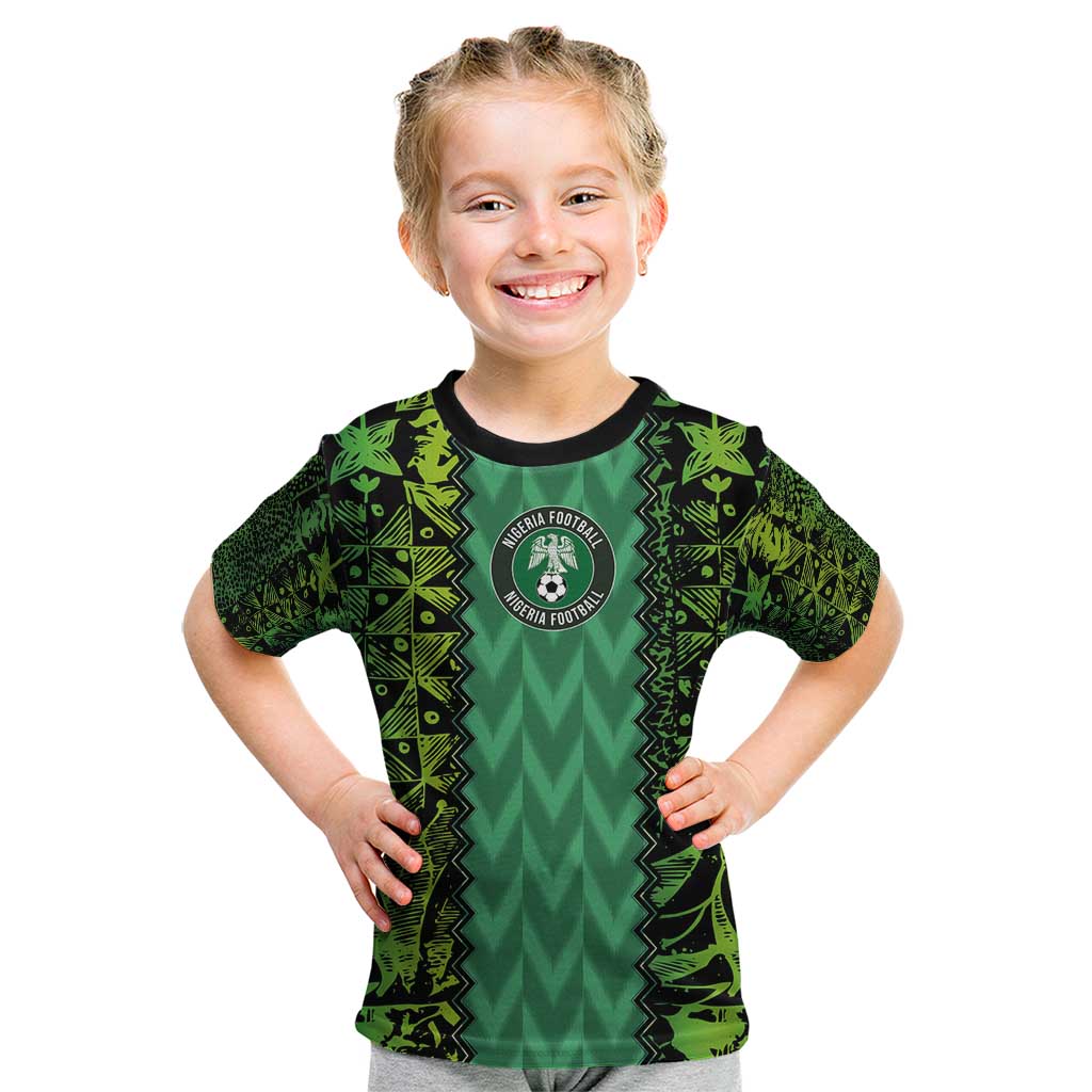 Custom Nigeria Football Champion 2024 Kid T Shirt - Wonder Print Shop