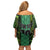 Custom Nigeria Football Champion 2024 Off Shoulder Short Dress - Wonder Print Shop