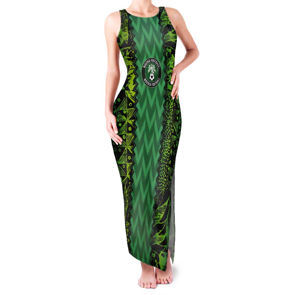 Custom Nigeria Football Champion 2024 Tank Maxi Dress - Wonder Print Shop