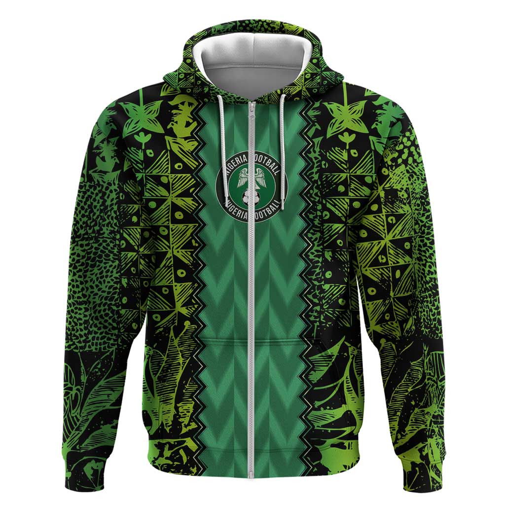 Custom Nigeria Football Champion 2024 Zip Hoodie