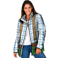 Bavarian Lederhosen Costume Style Padded Jacket Blue Caro Pattern - Wonder Print Shop