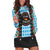 German Christmas Hoodie Dress Lederhosen Weihnachten Style with Bavaria Pattern