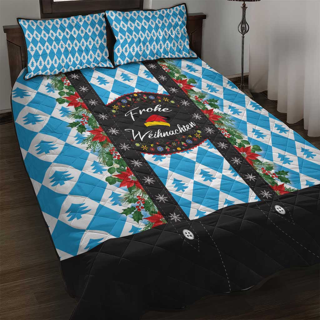 German Christmas Quilt Bed Set Lederhosen Weihnachten Style with Bavaria Pattern - Wonder Print Shop