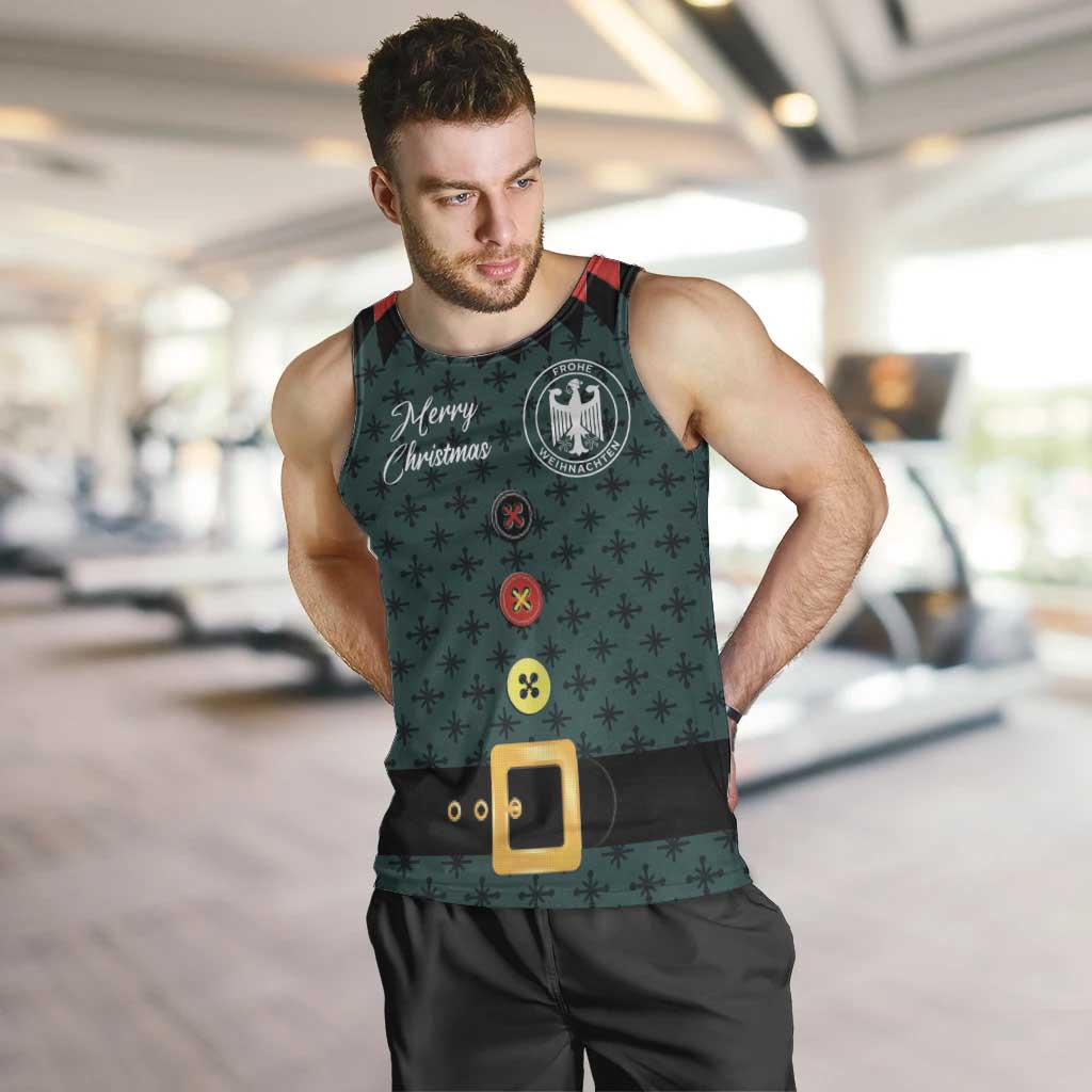 Custom German Christmas Men Tank Top German Football Jersey mix Santa Suit Style - Wonder Print Shop