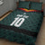 Custom German Christmas Quilt Bed Set German Football Jersey mix Santa Suit Style - Wonder Print Shop