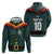 Custom German Christmas Zip Hoodie German Football Jersey mix Santa Suit Style - Wonder Print Shop