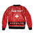 Personalized Swiss Christmas - Designed in Santa Suit Bomber Jacket - Wonder Print Shop