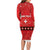 Personalized Swiss Christmas - Designed in Santa Suit Family Matching Long Sleeve Bodycon Dress and Hawaiian Shirt - Wonder Print Shop