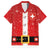 Personalized Swiss Christmas - Designed in Santa Suit Family Matching Puletasi and Hawaiian Shirt - Wonder Print Shop