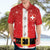 Personalized Swiss Christmas - Designed in Santa Suit Hawaiian Shirt - Wonder Print Shop