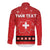 Personalized Swiss Christmas - Designed in Santa Suit Long Sleeve Button Shirt - Wonder Print Shop