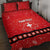 Personalized Swiss Christmas - Designed in Santa Suit Quilt Bed Set - Wonder Print Shop