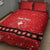 Personalized Swiss Christmas - Designed in Santa Suit Quilt Bed Set - Wonder Print Shop