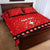 Personalized Swiss Christmas - Designed in Santa Suit Quilt Bed Set - Wonder Print Shop