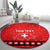 Personalized Swiss Christmas - Designed in Santa Suit Round Carpet