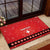 Personalized Swiss Christmas - Designed in Santa Suit Rubber Doormat