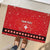 Personalized Swiss Christmas - Designed in Santa Suit Rubber Doormat