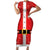 Personalized Swiss Christmas - Designed in Santa Suit Short Sleeve Bodycon Dress